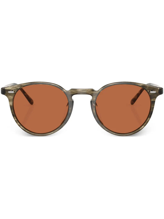 Oliver Peoples round frame tinted lenses sunglasses