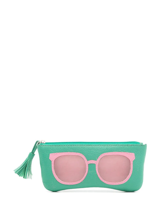 Sarah Chofakian sunglasses print leather purse