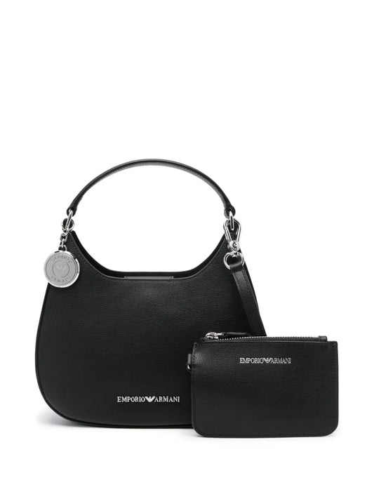 Emporio Armani logo plaque tote bag