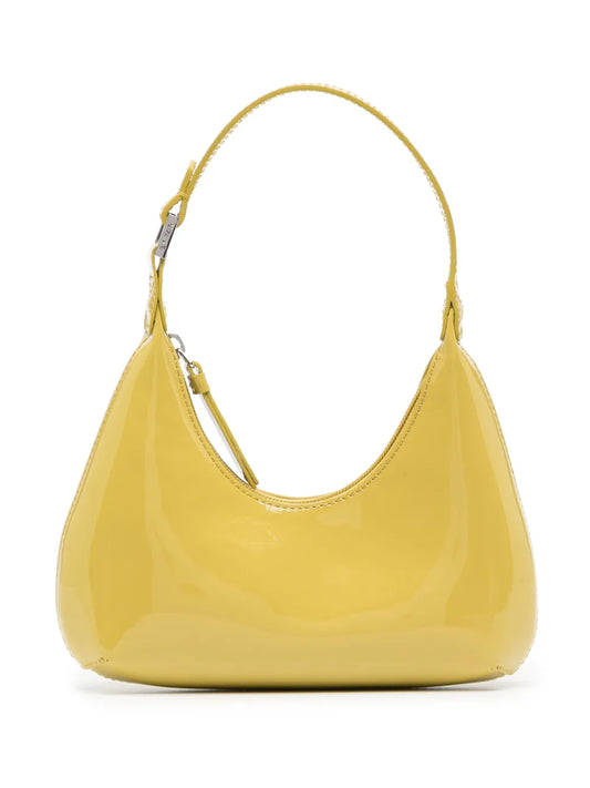 BY FAR Baby Amber patent leather shoulder bag