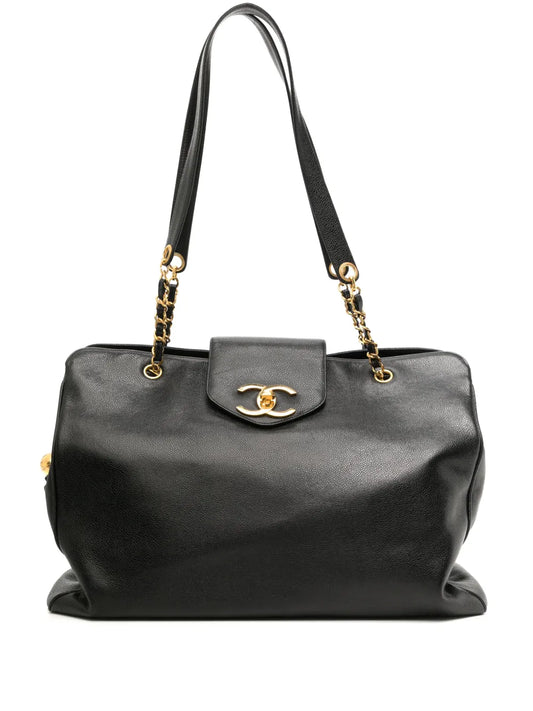CHANEL Supermodel leather tote bag