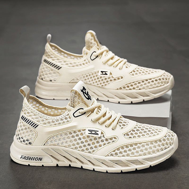 Men's Shoes Summer Hollow Breathable Casual Versatile Soft Bottom