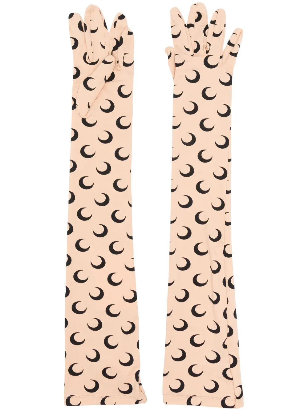 Marine Serre crescent moon print gloves