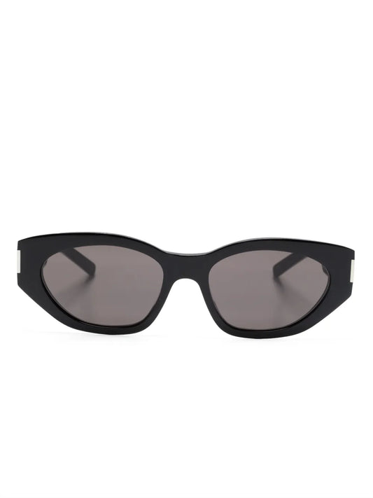 Saint Laurent Eyewear Bold Geo oval frame sunglasses