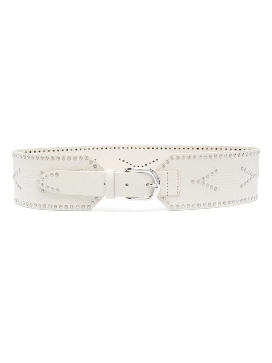 ISABEL MARANT Telma stud embellished leather belt