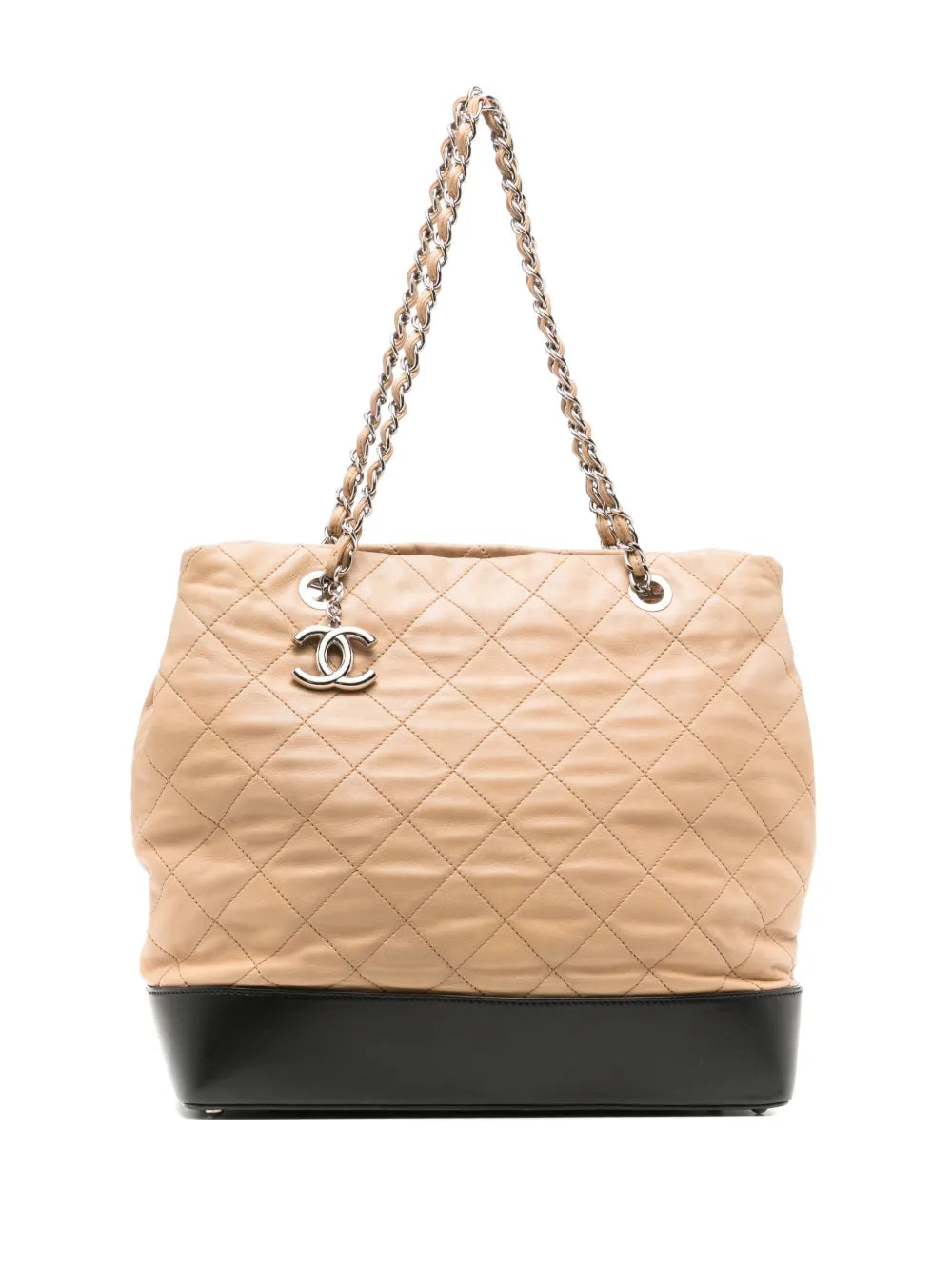 CHANEL 2010 2011 diamond quilted tote bag