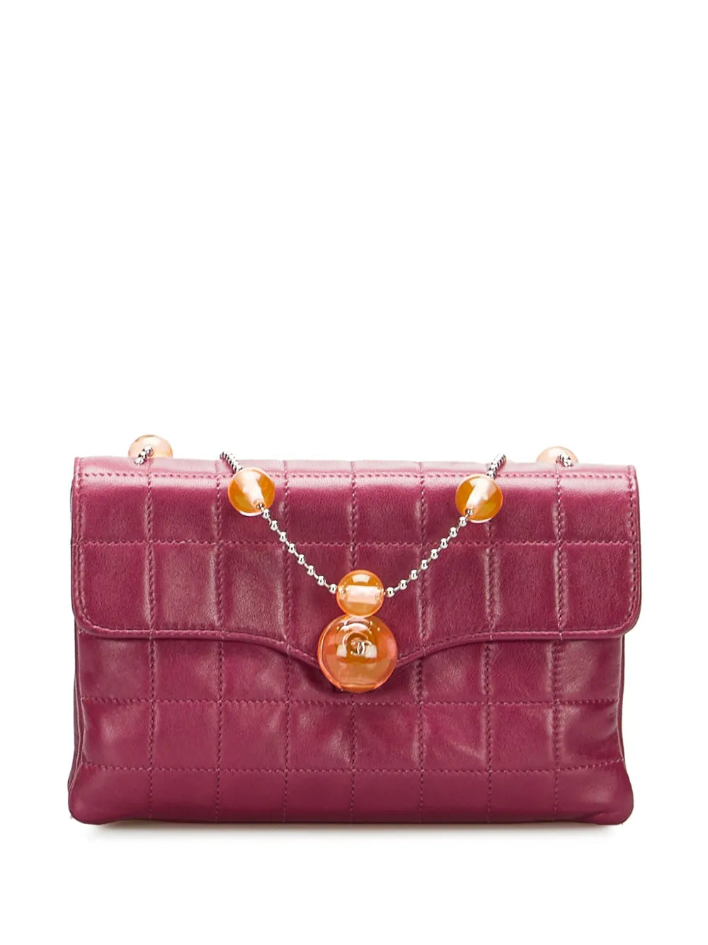 CHANEL 2000 2002 Choco Bar spheres detail shoulder bag