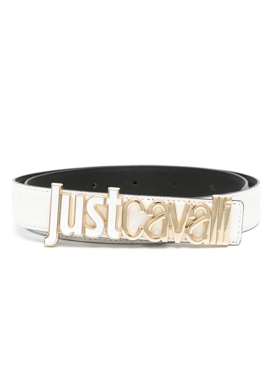 Just Cavalli logo lettering leather belt