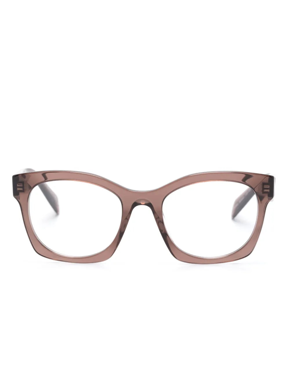 Prada Eyewear transparent frame logo glasses