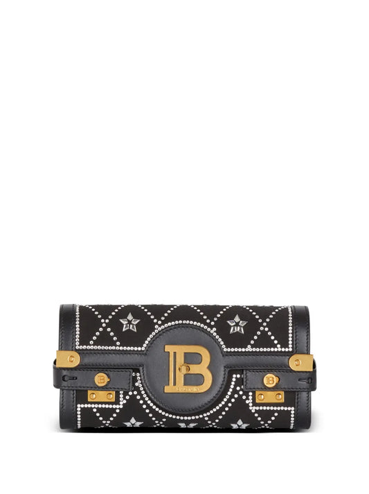 Balmain B Buzz 23 leather clutch bag