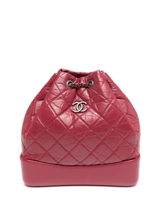 CHANEL Gabrielle diamond quilted backpack