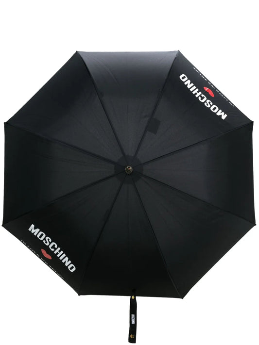 Moschino slogan print umbrella