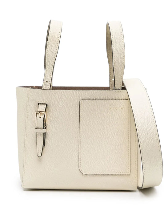 Valextra micro Bucket leather tote bag