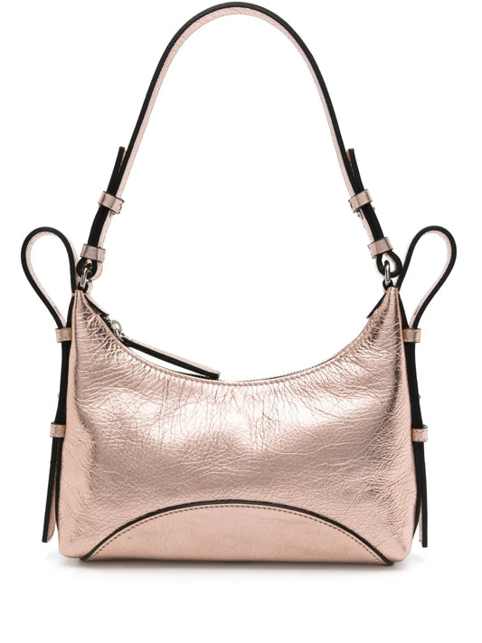 Zanellato metallic leather shoulder bag