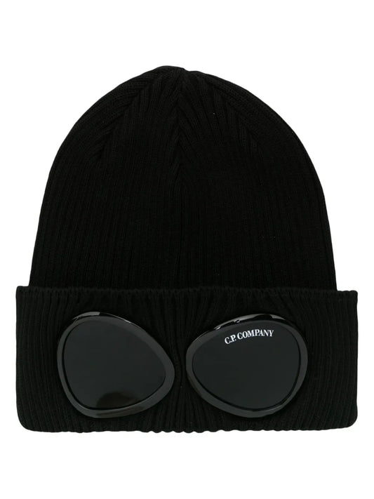 C.P. Company Goggles detail ribbed beanie