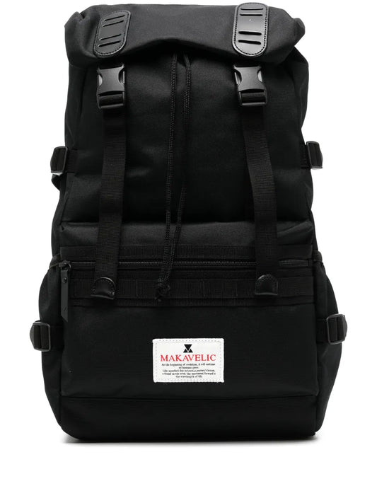 Makavelic logo appliqué backpack