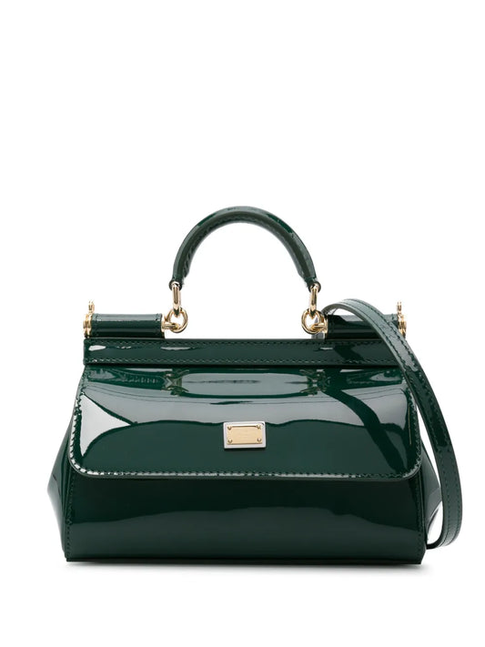 Dolce & Gabbana small Sicily patent leather tote bag