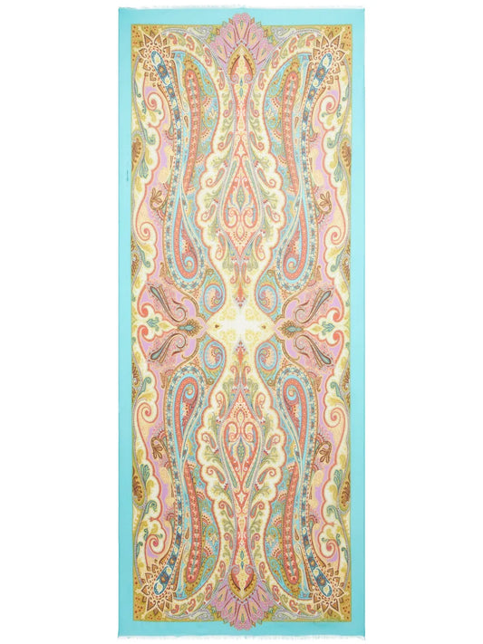 ETRO paisley print silk scarf