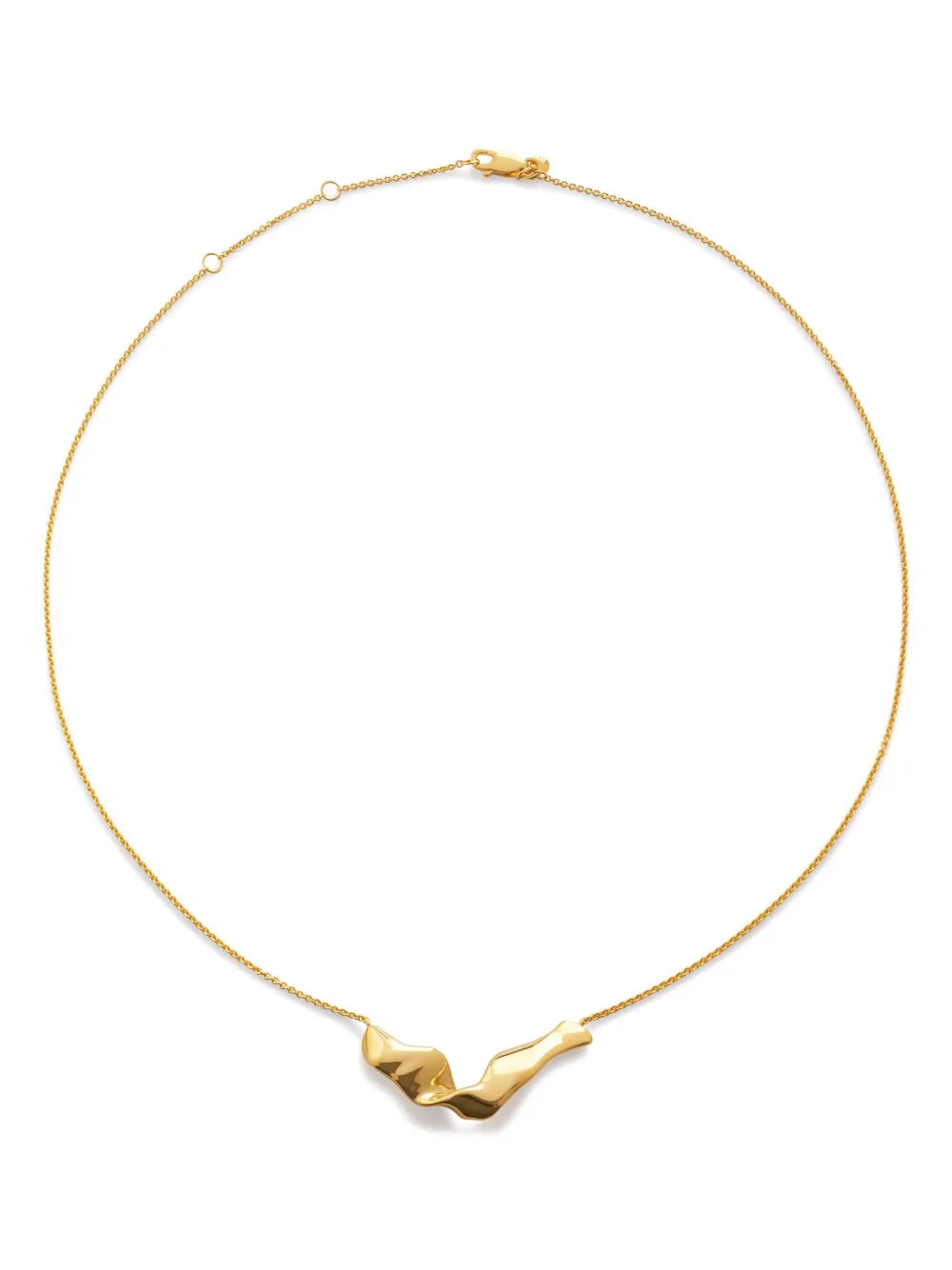 Monica Vinader Wave polished finish necklace
