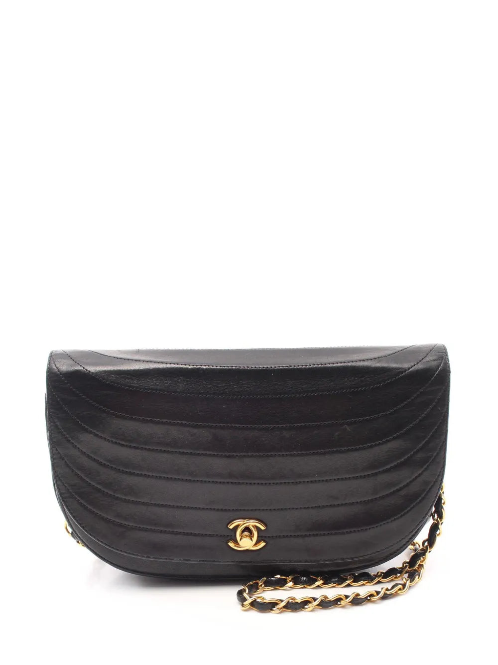 CHANEL 1980s Half Moon shoulder bag