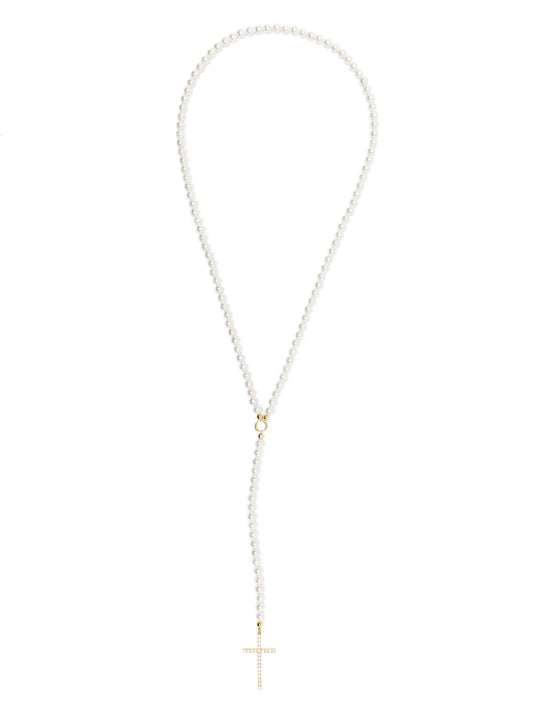 Atu Body Couture x Shir Fine Jewellery cross pendant necklace