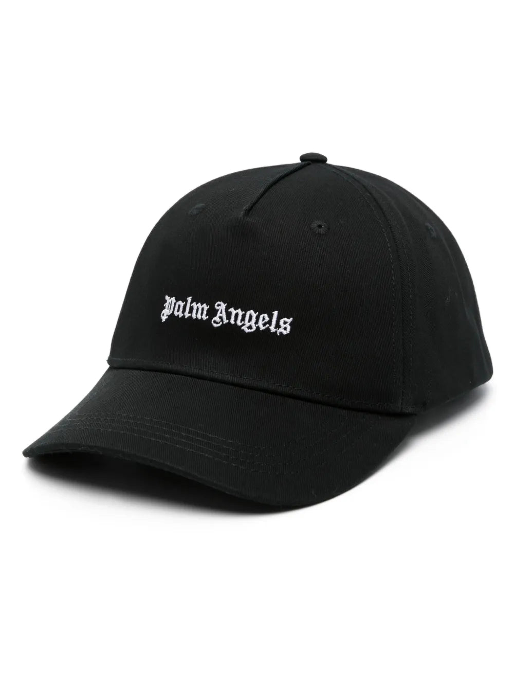 Palm Angels logo embroidered cotton hat