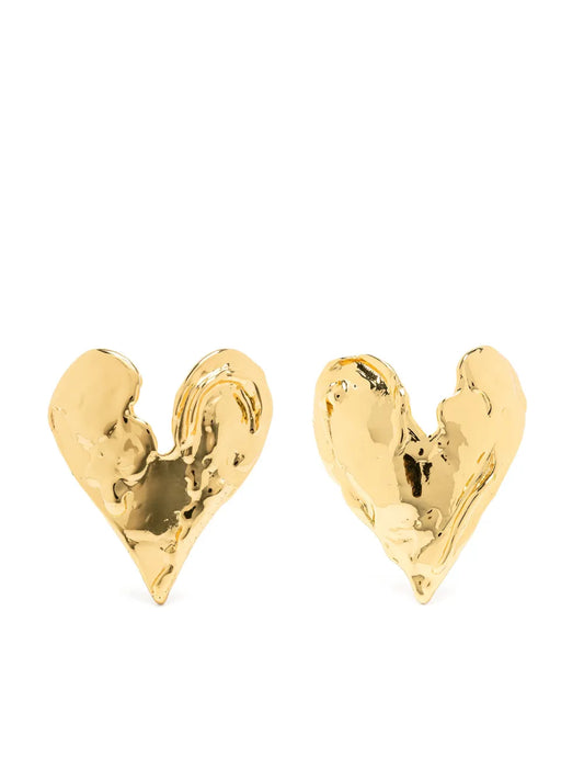 Vann Jewelry heart motif stud earrings