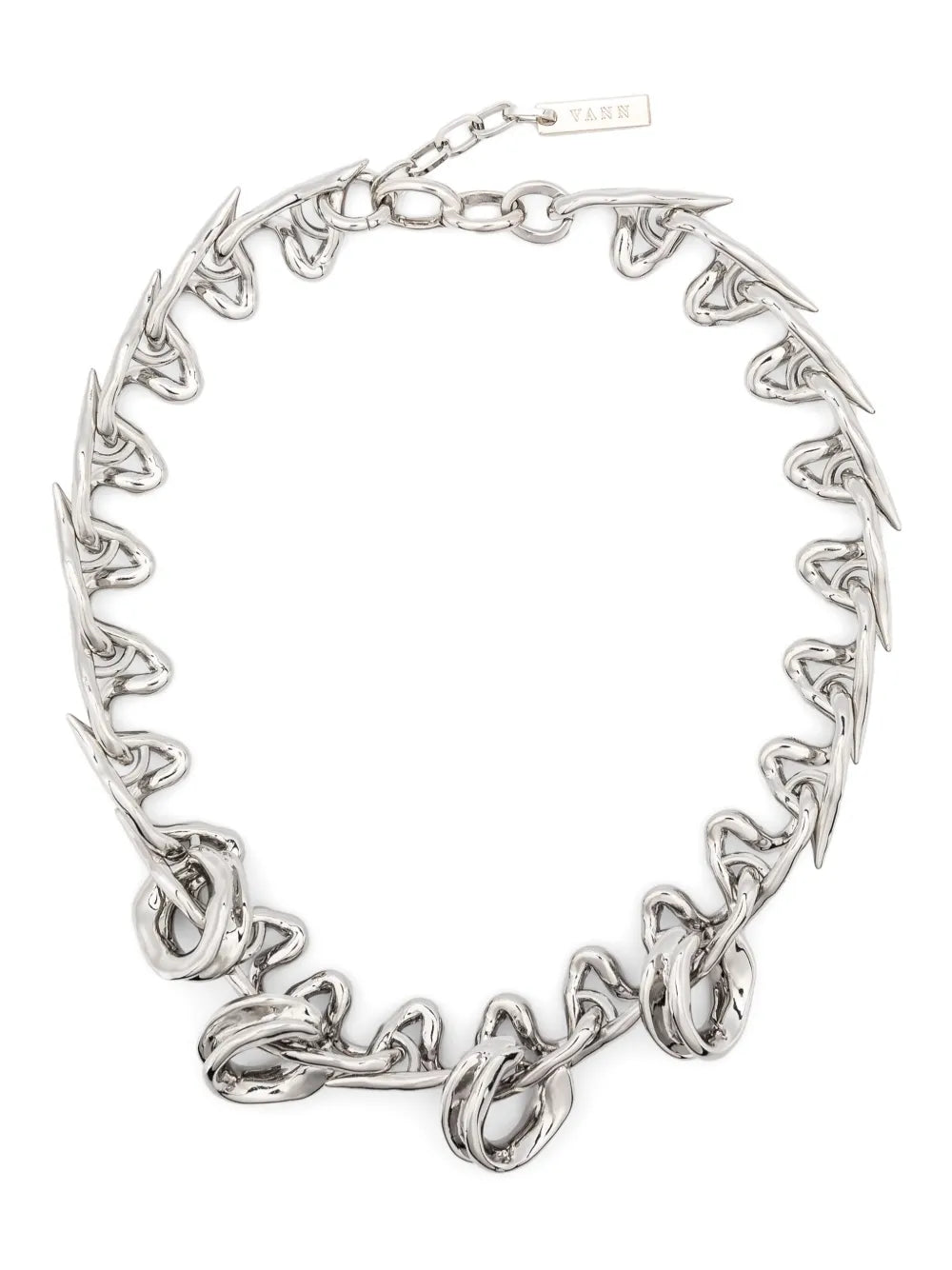 Vann Jewelry U pendant heart necklace