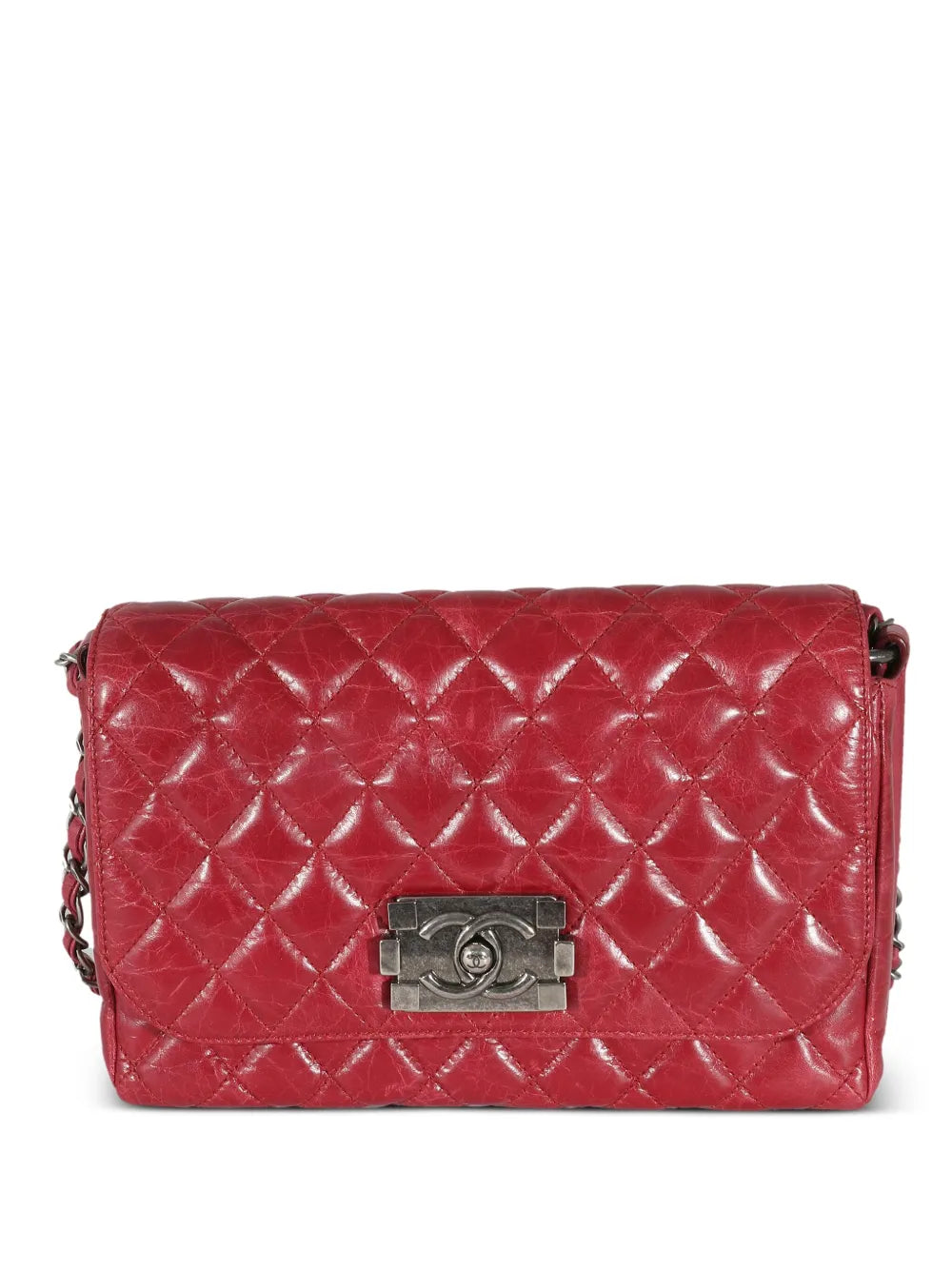 CHANEL 2012 Flap Boy lock shoulder bag