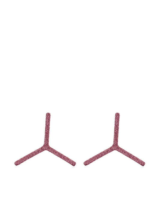 Y/Project Y  glitter detail stud earrings