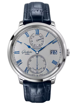 glashutte original senator chronometer 18k white gold men's watch