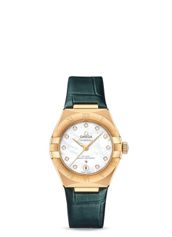 omega constellation co-axial master chronometer 18k yellow gold & diamond lady?s watch_5