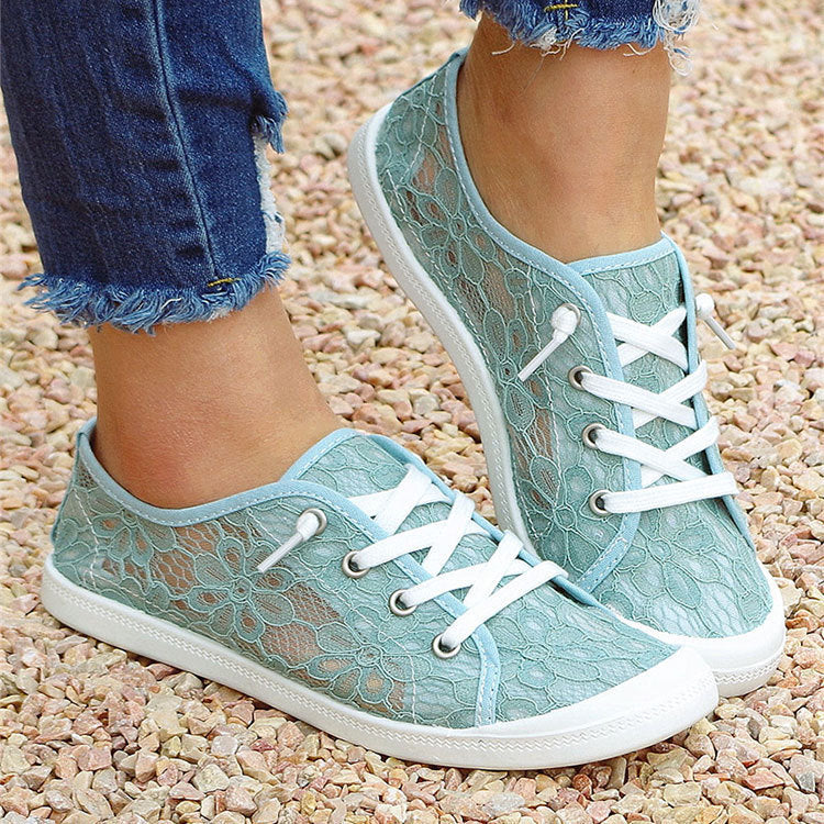 Lace Flats Shoes  Fashion Casual Shoes Women