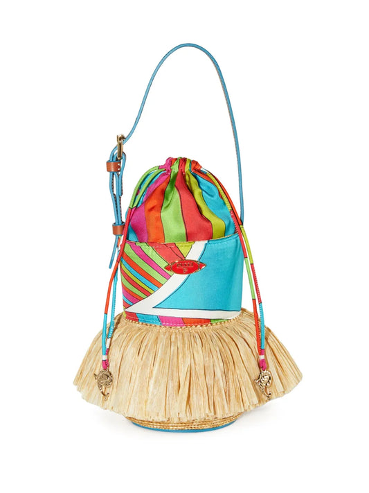 PUCCI Puccinella straw bucket bag