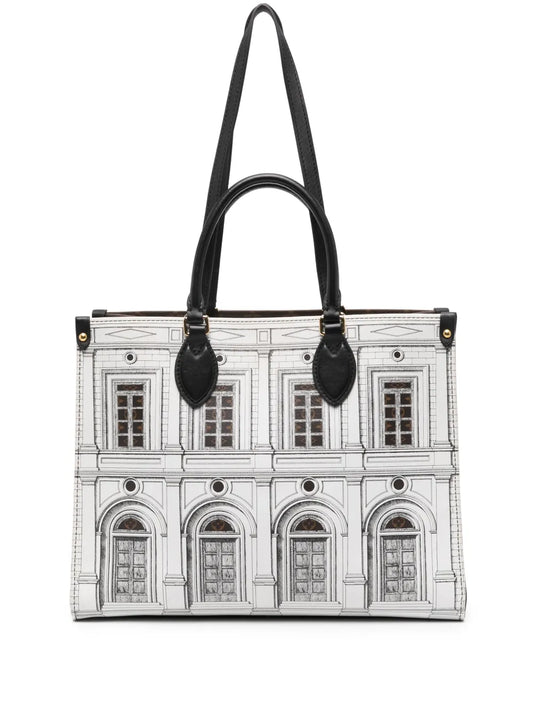 Louis Vuitton x Fornasetti 2021 OnTheGo Architettura MM tote bag