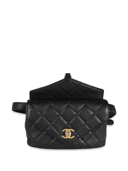 CHANEL 2019 diamond quilted two way bag