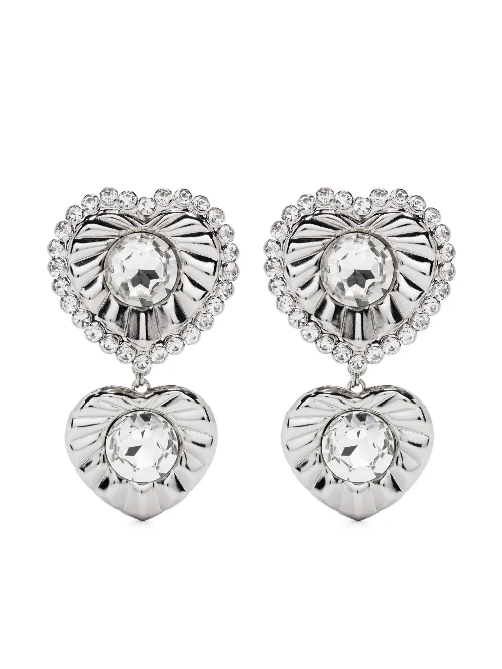 Alessandra Rich crystal embellished drop earrings