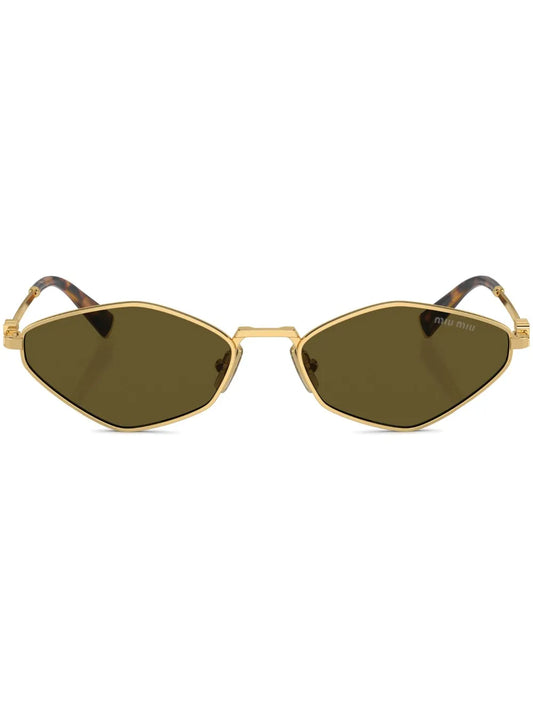 Miu Miu Eyewear logo lettering geometric frame sunglasses
