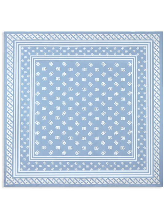 Dolce & Gabbana logo print silk scarf