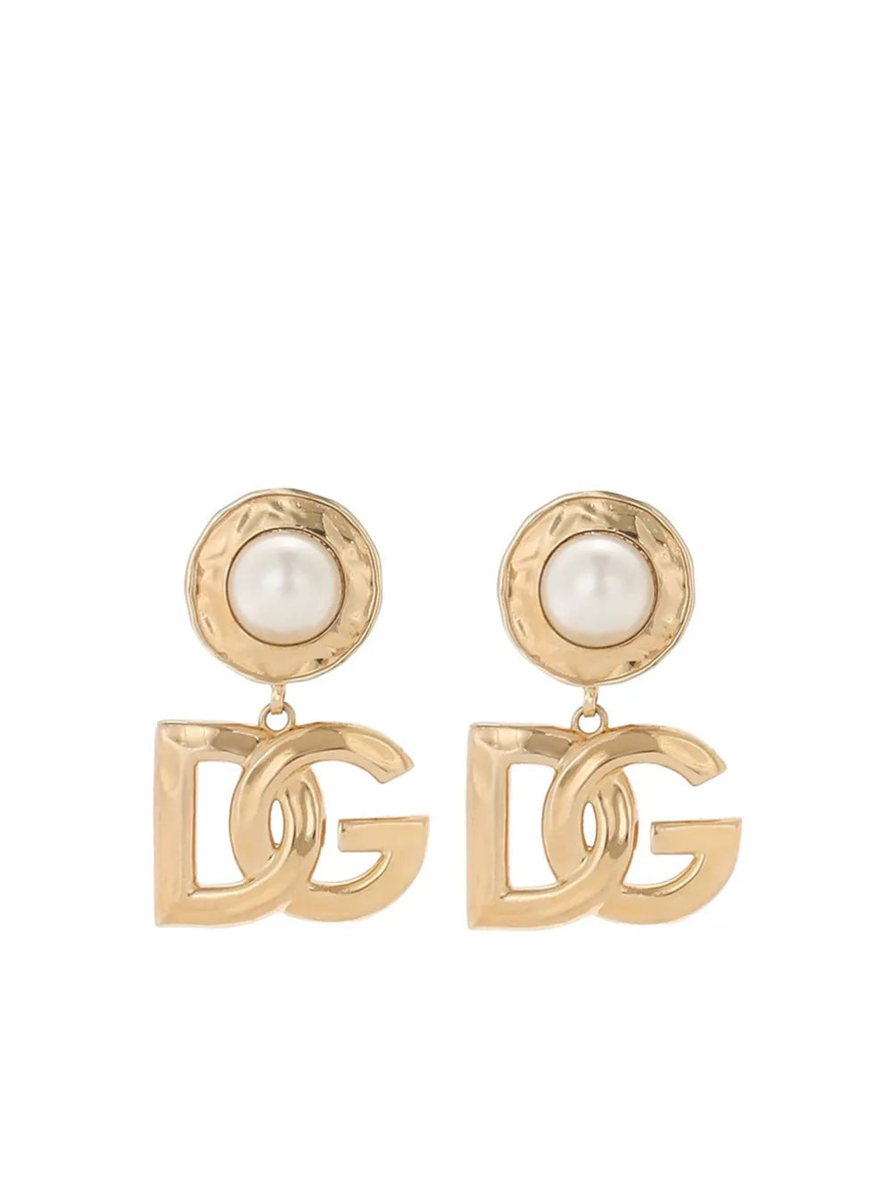Dolce & Gabbana logo pendant earrings