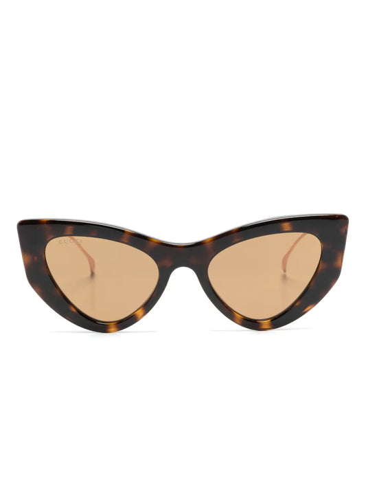 Gucci Eyewear tortoiseshell effect cat eye sunglasses