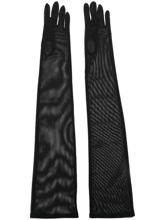 Ioana Ciolacu long length mesh gloves