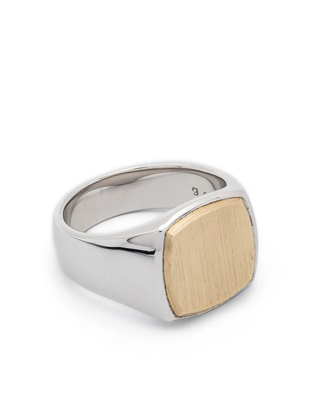 Tom Wood 9kt yellow gold Cushion ring