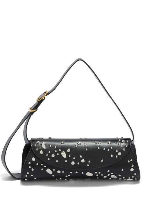 Jil Sander small Cannolo studded shoulder bag