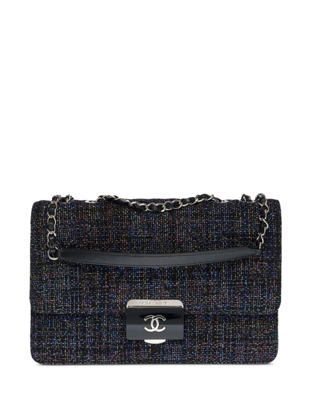 CHANEL 2017 Beauty Lock Flap tweed shoulder bag