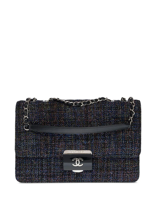 CHANEL 2017 Beauty Lock Flap tweed shoulder bag