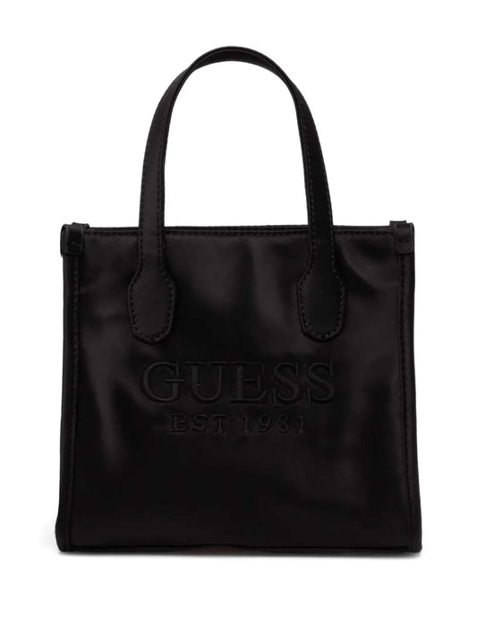 GUESS USA logo embroidered tote bag
