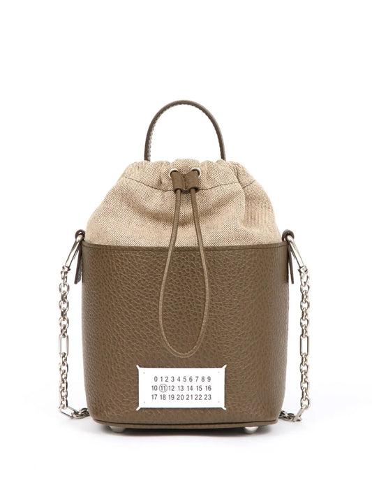 Maison Margiela small 5AC grained leather bucket bag