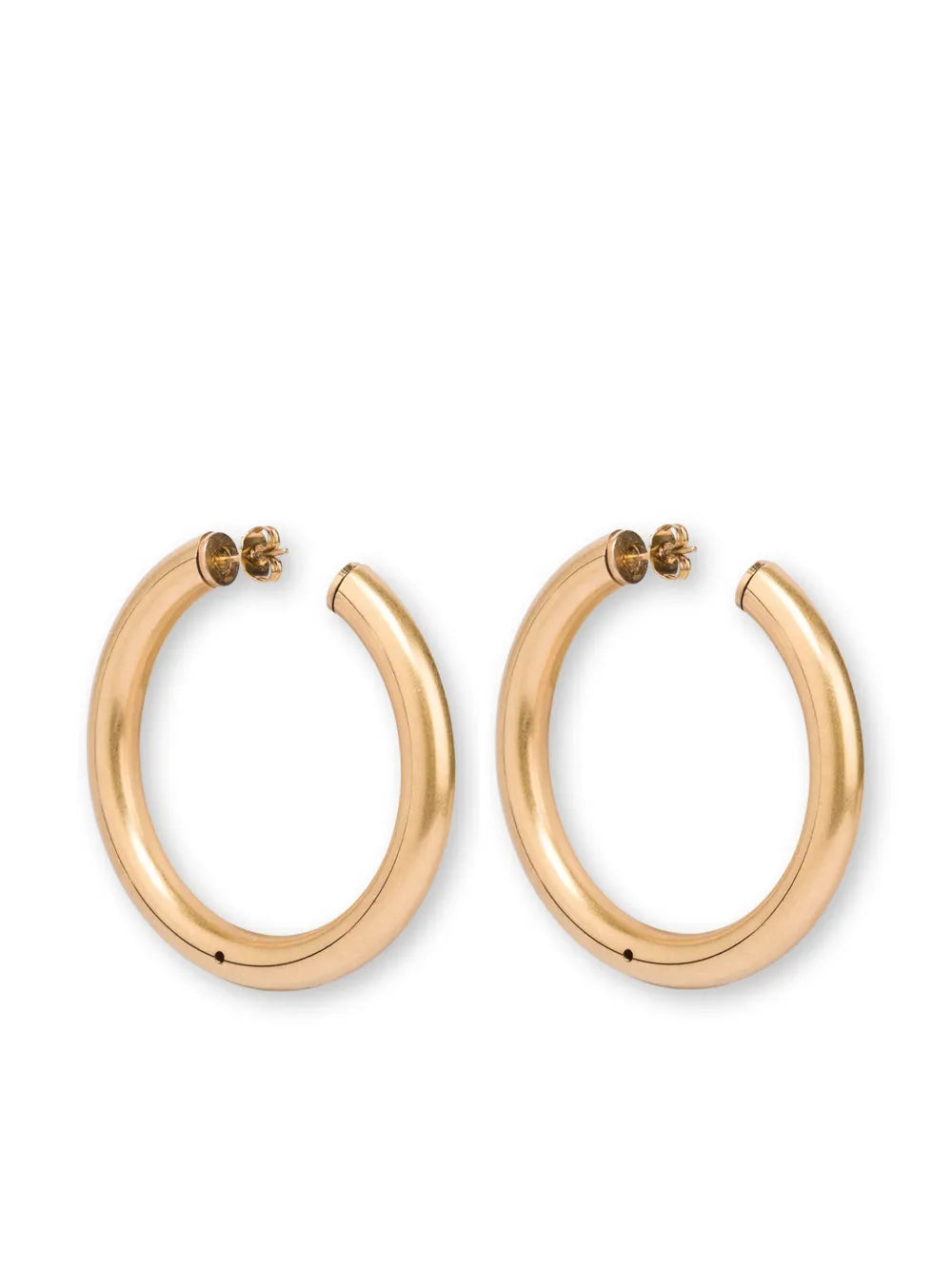 Moschino polished hoop earrings