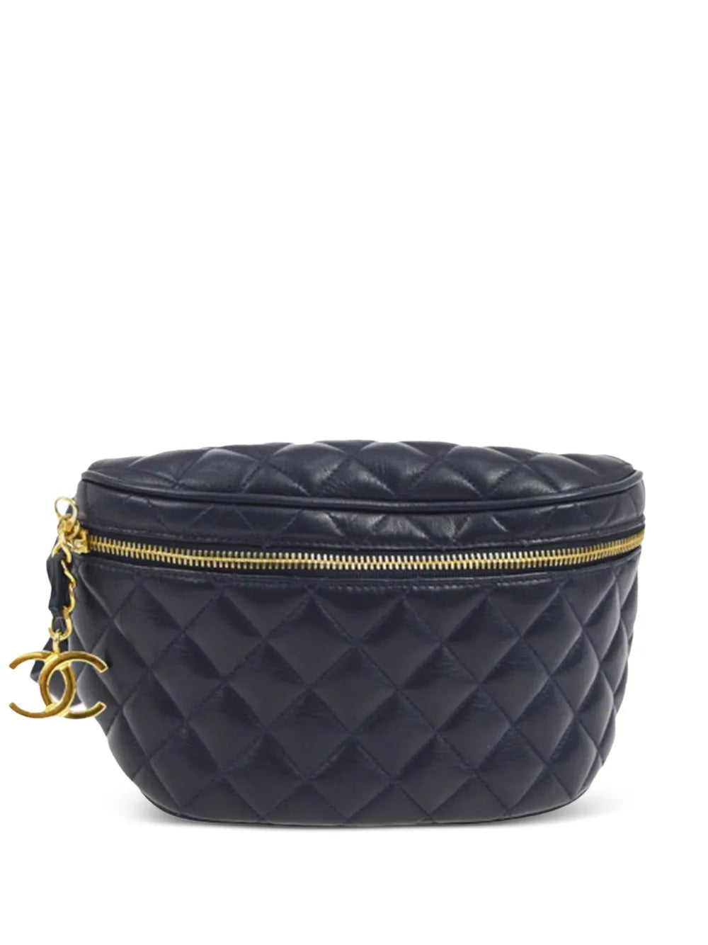 CHANEL 1991 diamond quilted leather belt bag